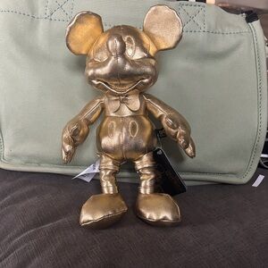 Disney Metallic Gold Mickey Mouse Plush 90 years magic collection